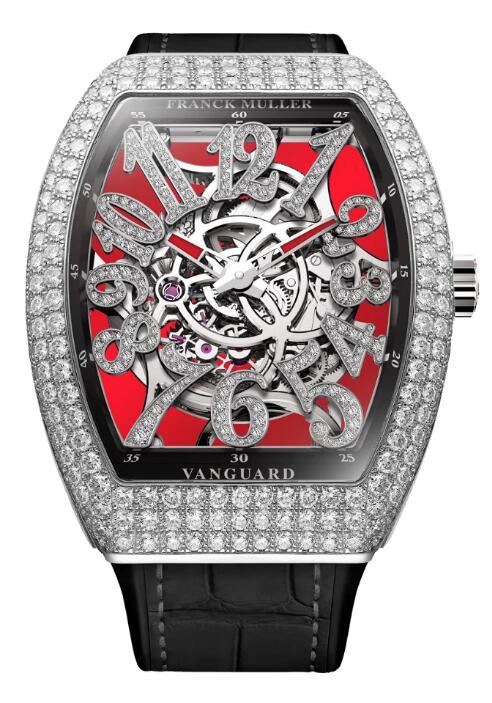 Buy Franck Muller Vanguard Dragon Slim Skeleton Replica Watch for sale Cheap Price V 41 S AT SQT D NBR CD DRAGON RG